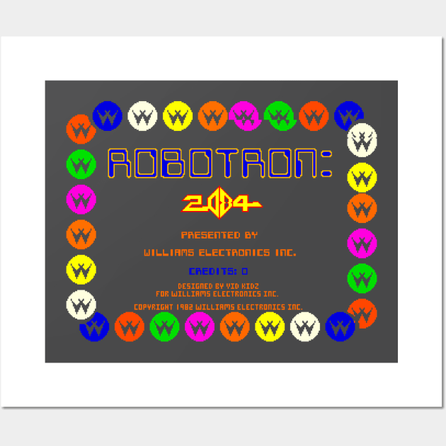 Robotron 2084 retro arcade game fan design Wall Art by JSnipe